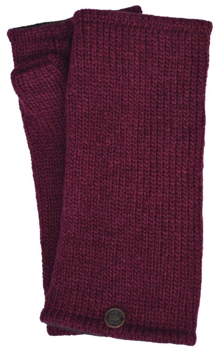 Black Yak Ltd - Wholesale Gloves - Unisex - Plain Wristwarmers - Knitted Pure Wool - Fair Trade11