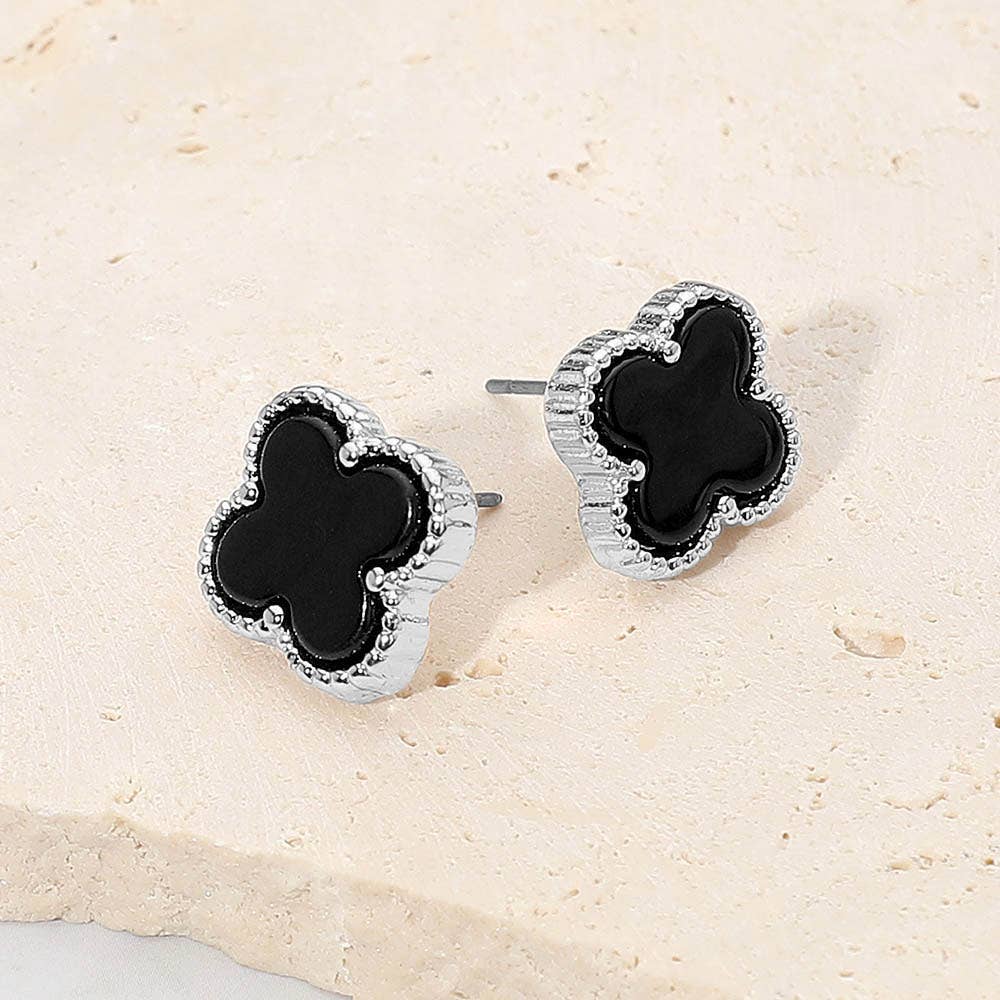 Sensibling Corp. - Wholesale Stud/Post Earrings - Quatrefoil Stud Earrings6