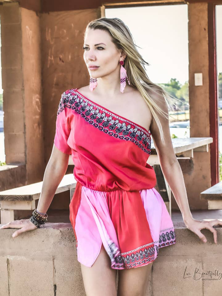 Ombre-Pinkfarbener Strampler für den Großhandel von Designz by Raga