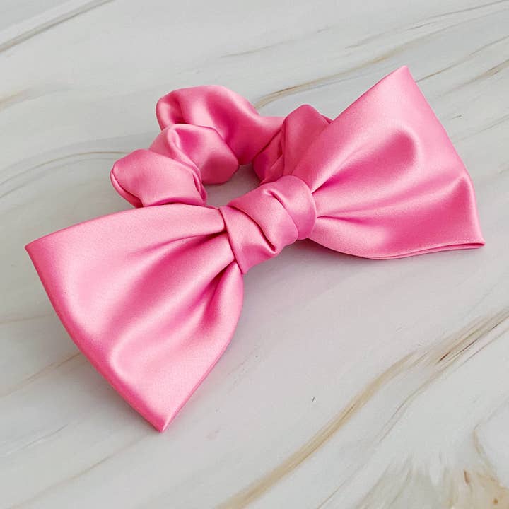 Ellison+Young - Wholesale Scrunchie - Women's - Satin Bow Tie Hair Scrunch