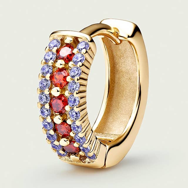 CHICAGO MOVÉ HOOP PIERCING EARRING for wholesale by EarCandy Jewelry