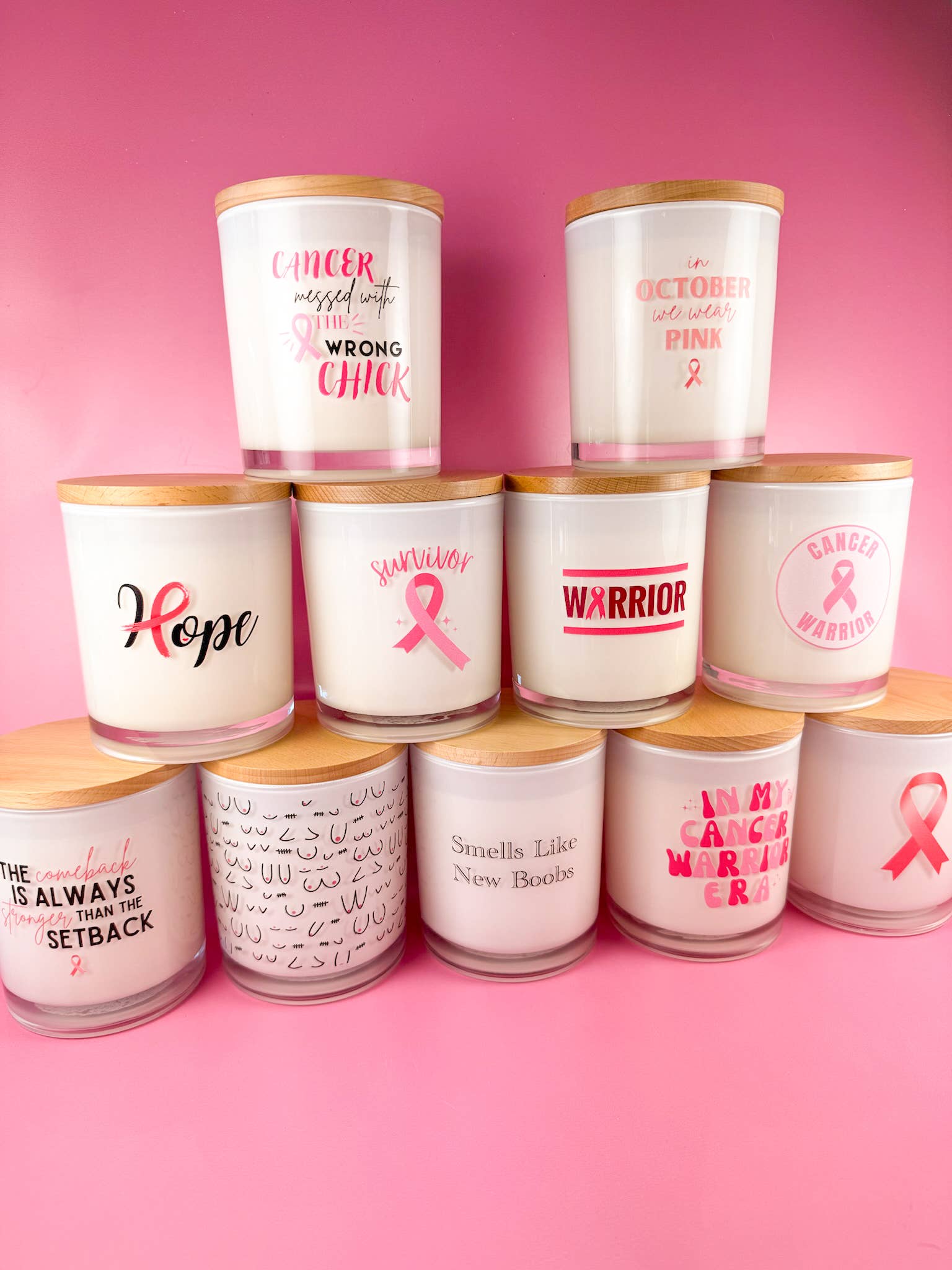 Unplug Soy Candles – wholesale Burkljus – Boobies- Sojaljus för bröstcancer8