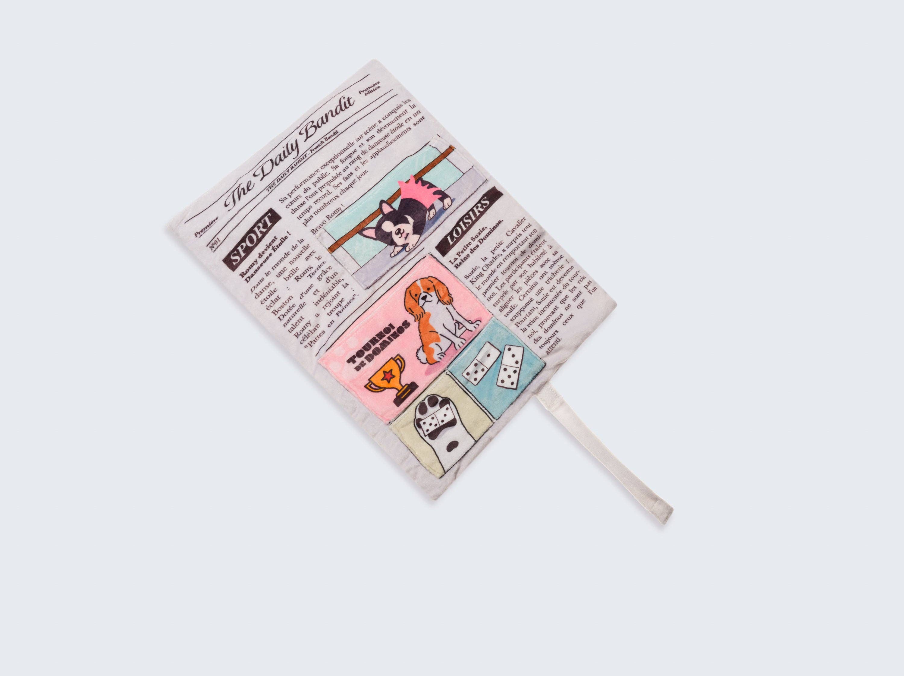 French Bandit – Engroshandel Tøjdyr - Hund – Hundelegetøj formet som en avis4