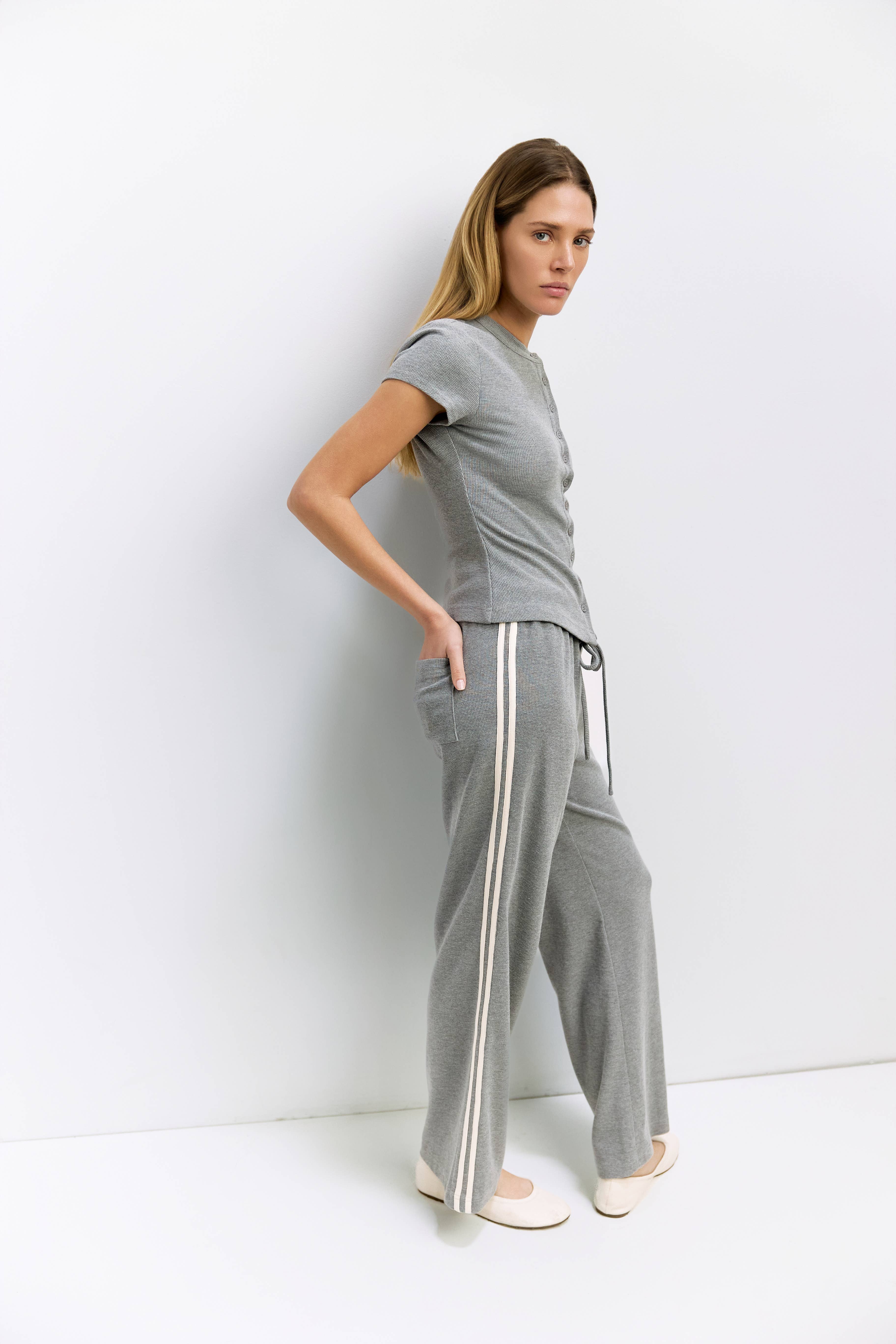MOD REF - Wholesale Pants - Women's - The Enzo Pants | Women's Wide-Leg Thermal Sport Pants5