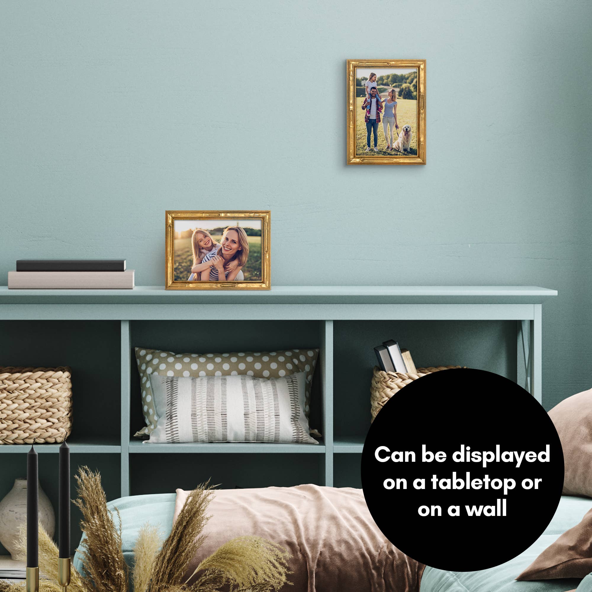 Americanflat Gold Bamboo Frame with Faux Bamboo Design for wholesale on Faire16