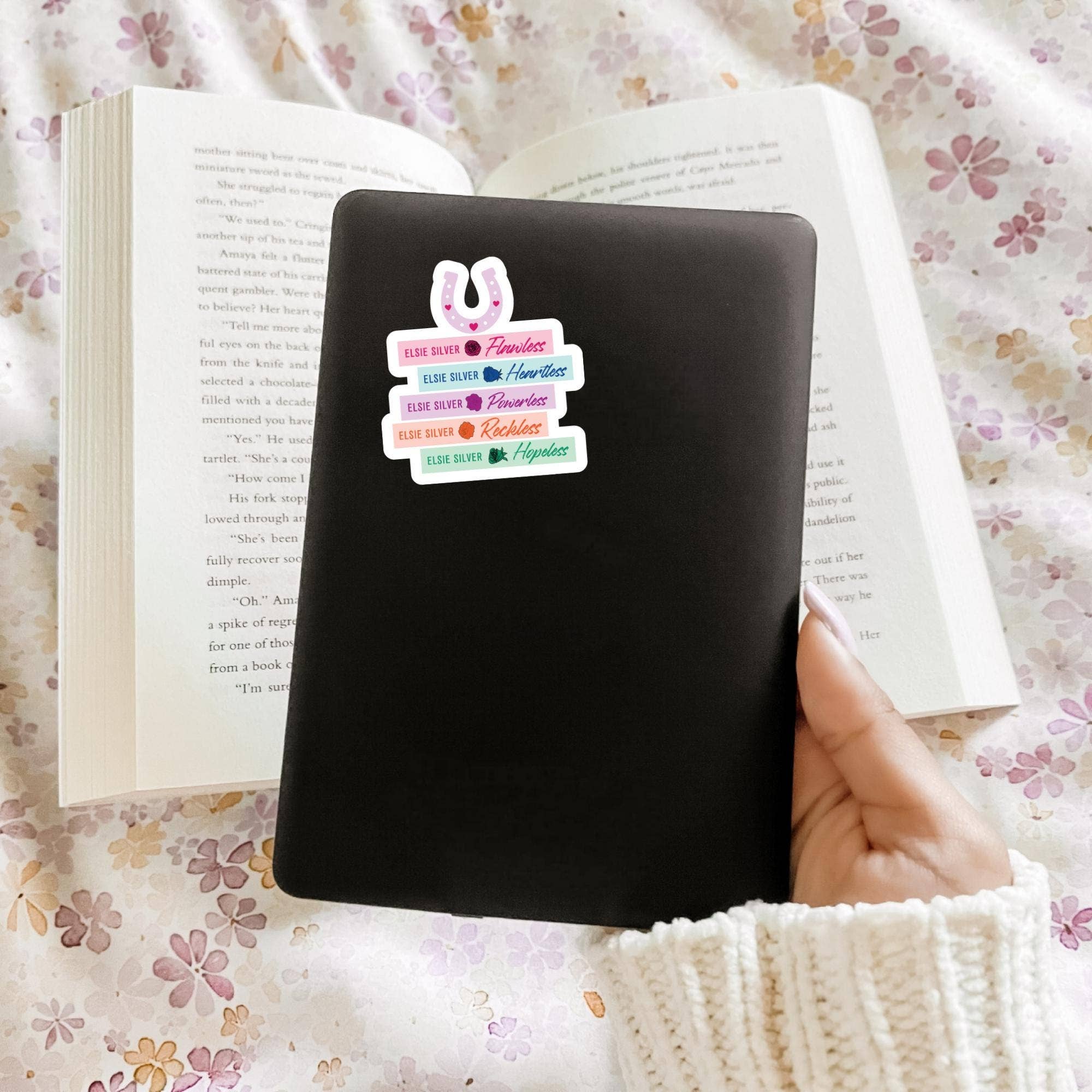 Chapter & Craft Studio - Wholesale Sticker - Elsie Silver Book Stack Sticker1
