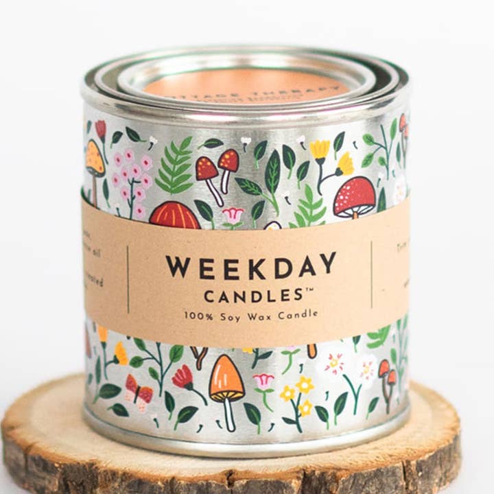 Weekday Candles - Wholesale Travel Candles - Cottage Therapy Paint Tin Candle0