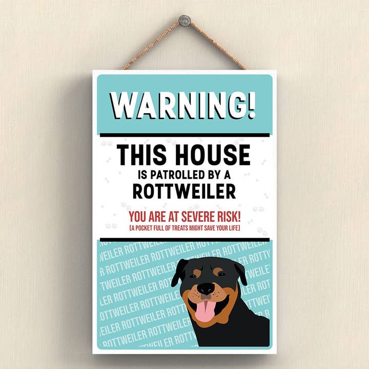 P4574 - Rottweiler Works Of K Pearson Dog Breed Illustration for wholesale by Vivid Squid Wholesale