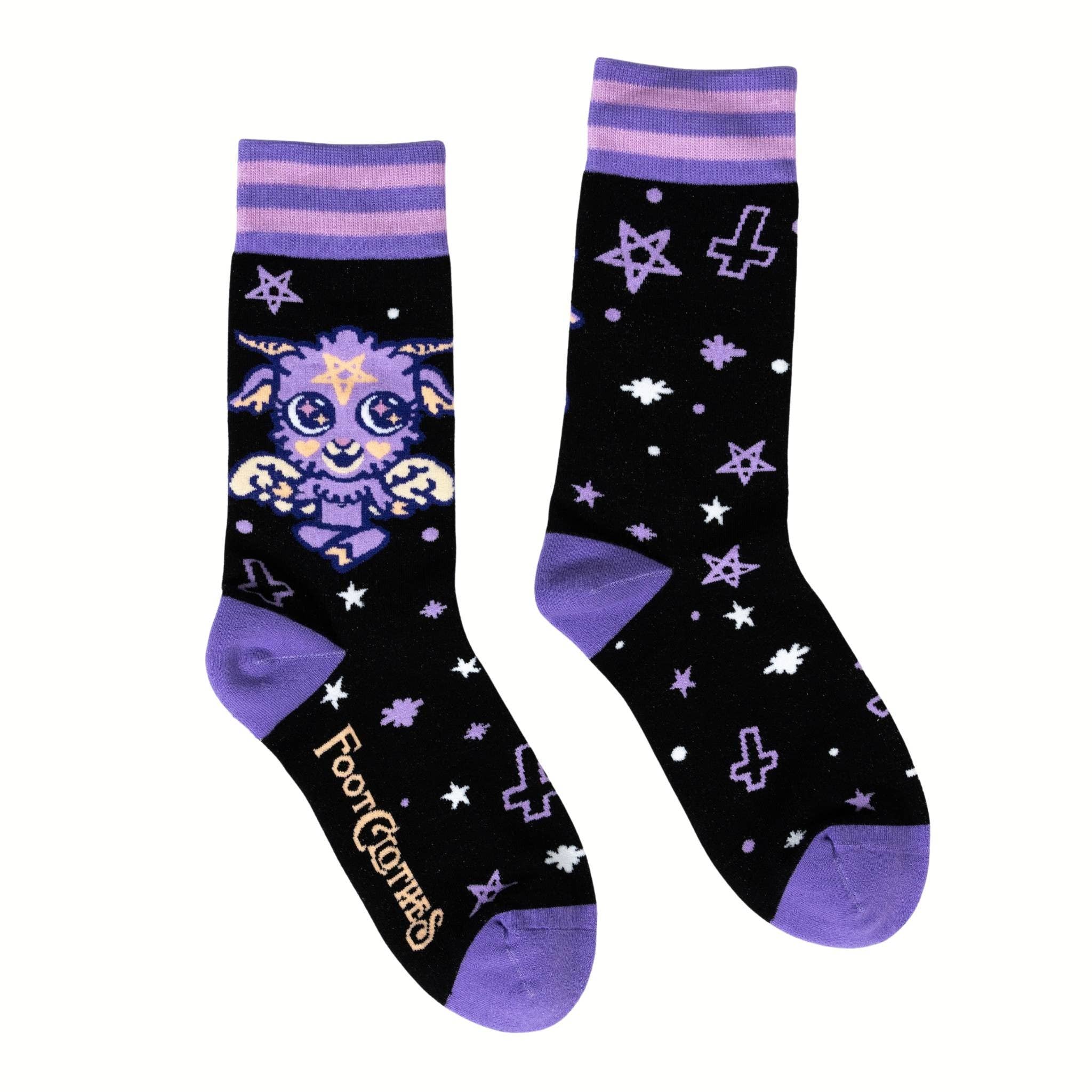 FootClothes LLC – wholesale Socks – Unisex – Baby Baphomet Crew Socks2