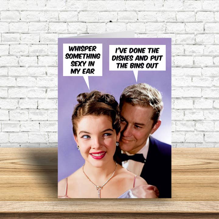 Dean Morris Cards - Wholesale Valentine's Day card - Whisper something sexy Valentines Greeting Card2