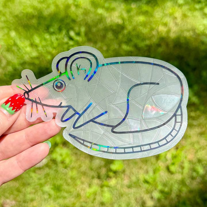 Attrape-soleil en forme de rat, créateur d'arc-en-ciel, mignon petit animal pour la vente par Hawburns Studio