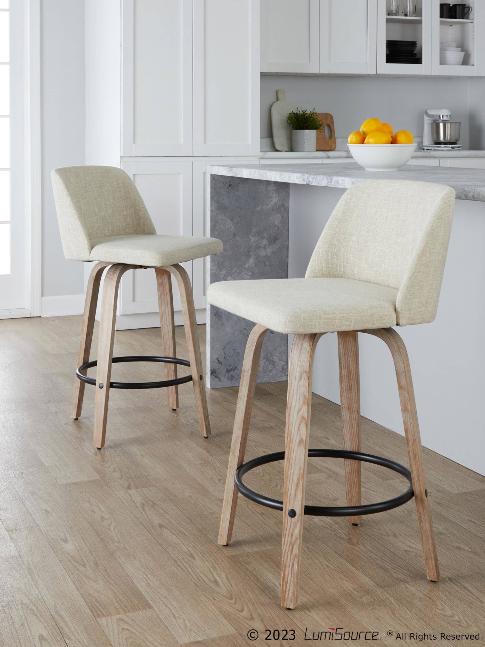 LumiSource and Grandview Gallery - Wholesale Stool - Toriano 26" Fixed Height Counter Stool Q - Set of 2112