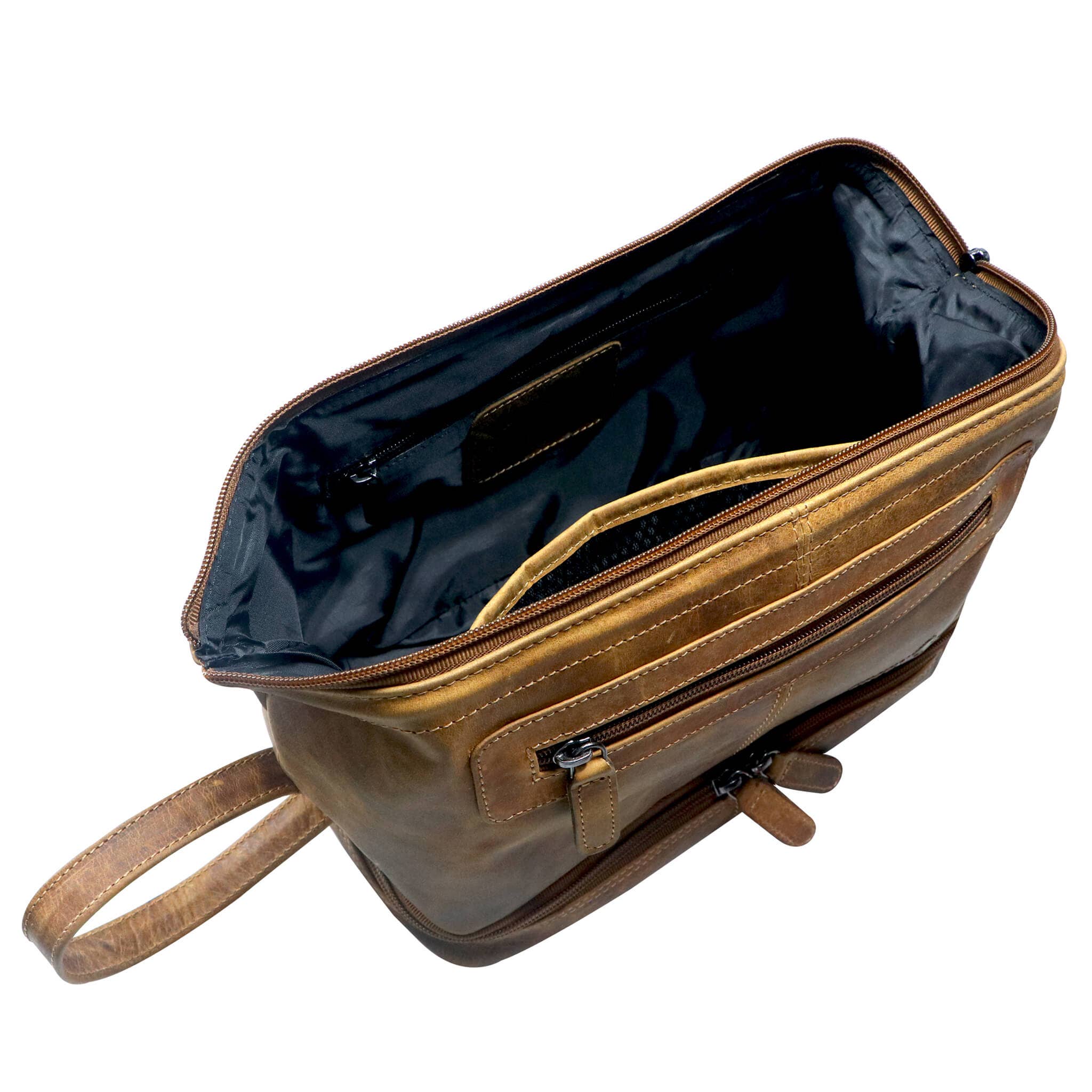 Greenwood – Großhandel Schmink-/Kosmetiktasche – Hans Kosmetiktasche Damen Leder Große Kulturtasche Herren Wasserfest36