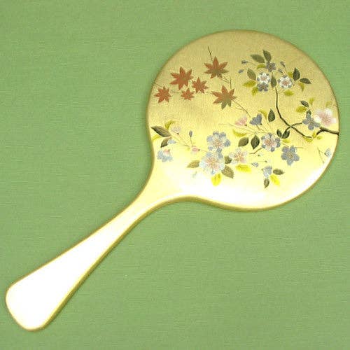 Kyoohoo LACQUER WARE Gold Kyo Mirror Spring & Fall for wholesale by Greeting Life America