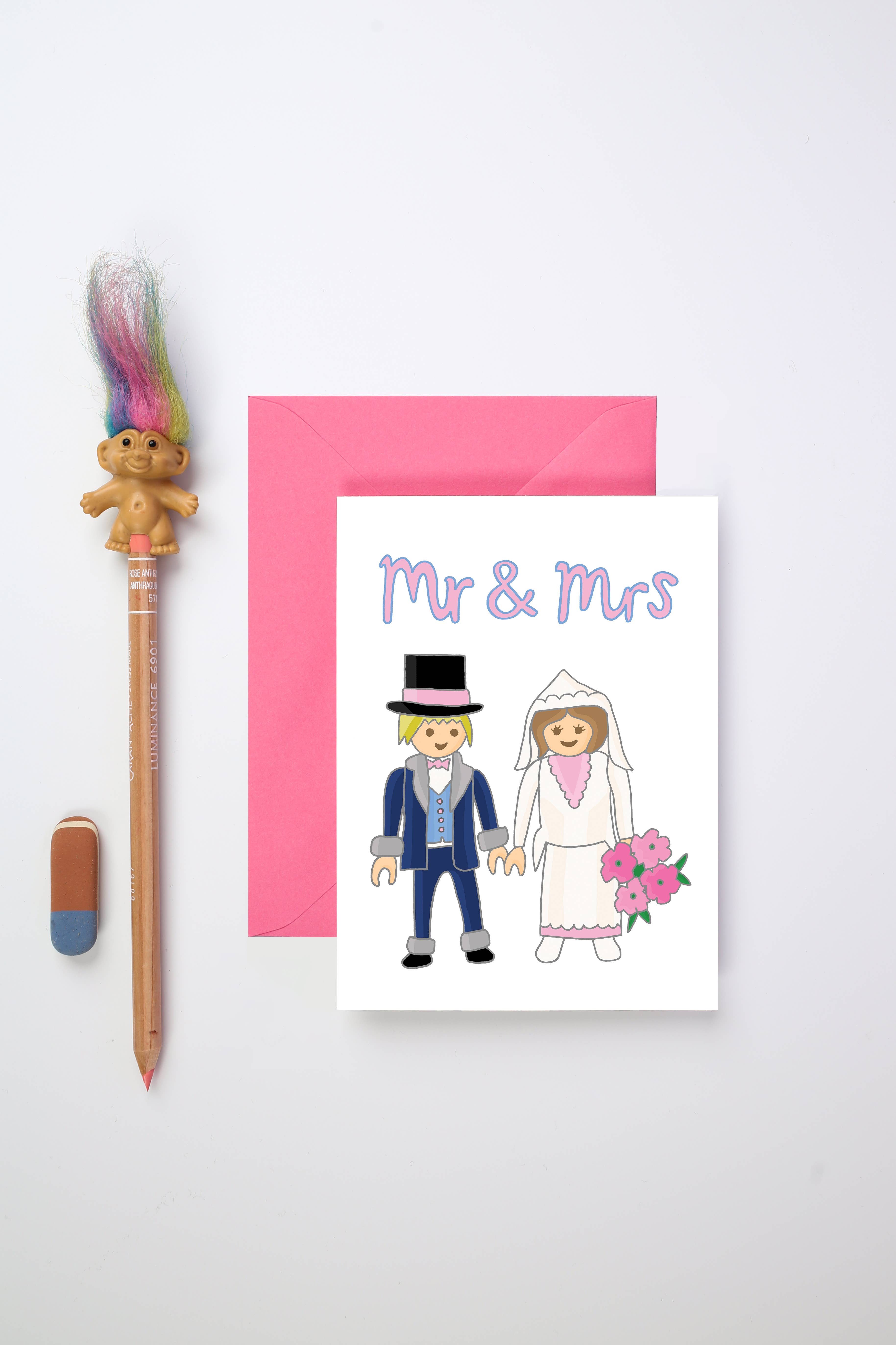 You've Got Pen On Your Face – wholesale Wedding card – Mr and Mrs Greeting Card | Cute Wedding Card | Love Card1