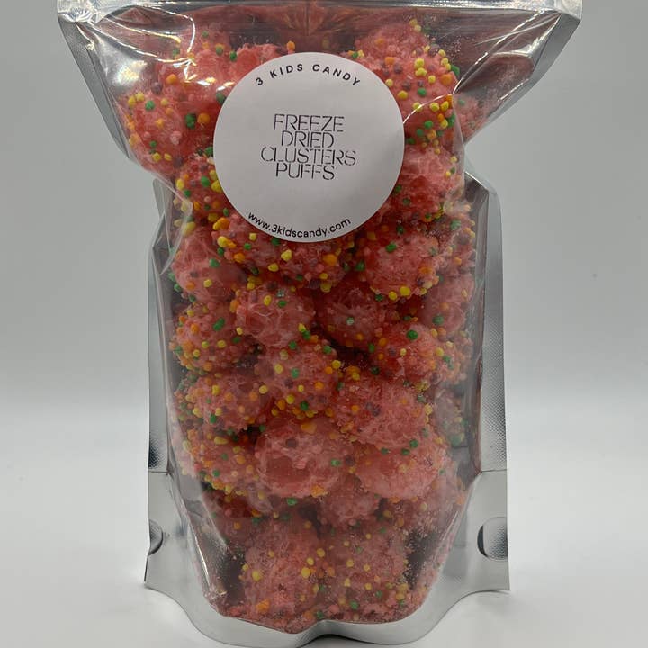 3 Kids Candy LLC - Wholesale Hard Candy - Freeze Dried Cluster Puffs 1