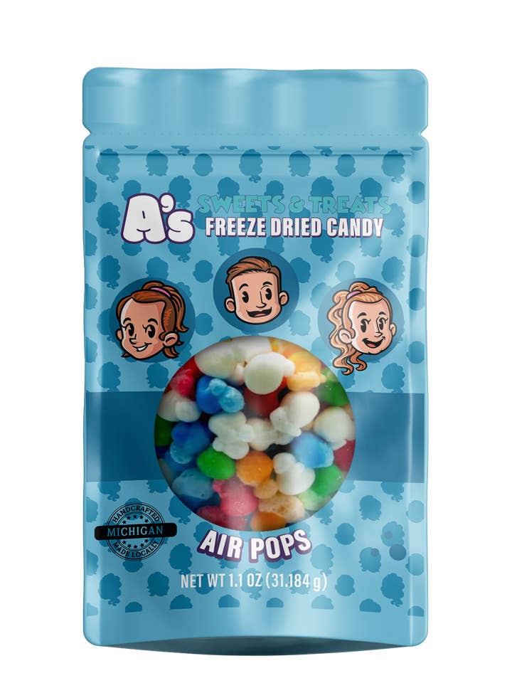 Luftgepoppt 1,1 oz Snackgröße für den Großhandel von A’s Sweets & Treats Freeze Dried Candy