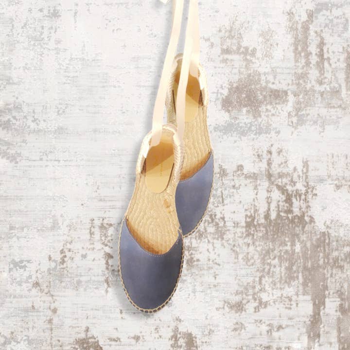 Las Mediterraneas - Wholesale Sandals - Women's - Flat suede espadrilles for women - Size 35 to 451