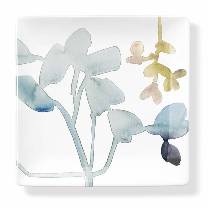 Fringe Studio - Wholesale Decorative Tray - BOTANICAL CERAMIC SLAB TRAY