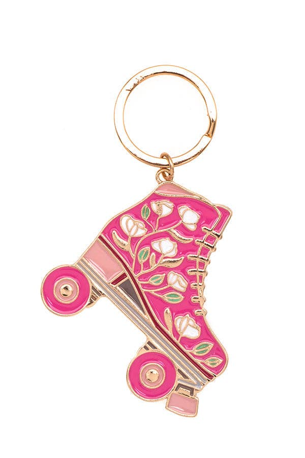 Andrea Bijoux - Wholesale Keychain - Women's - ROLLER SKATE FLORAL KEYCHAIN1