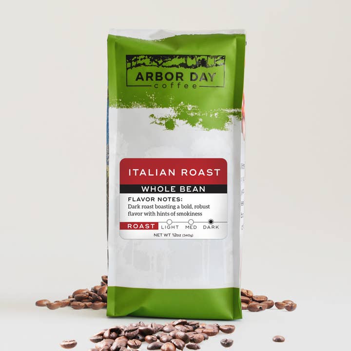 Italian Roast - 12 oz for wholesale by Arbor Day Coffee