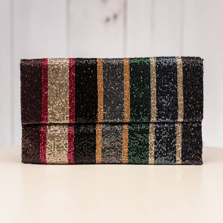 Svart Rainbow Clutch för wholesale av Pria Handmade Accessories
