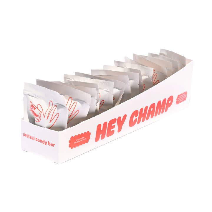 hey champ - Wholesale Chocolate Covered Sweets - pretzel case