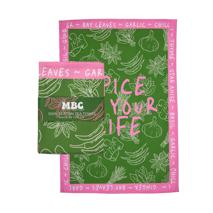 Maddison Ball Creative - Vendita all'ingrosso Strofinacci - Asciugamano da Cucina "Spice Up Your Life"