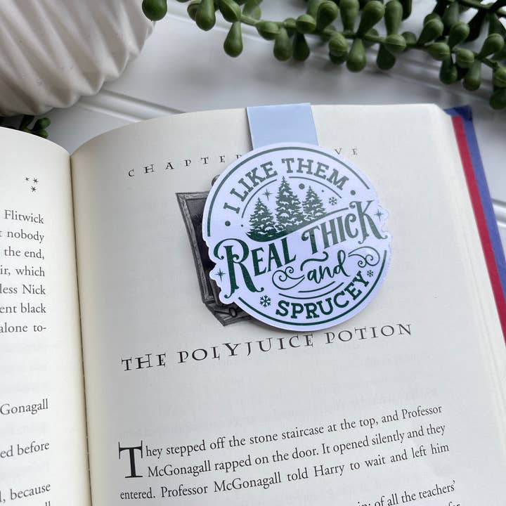 Jag gillar dem Real Thick and Sprucey Magnetic Bookmark - Bok för wholesale av Big Chair Dreams