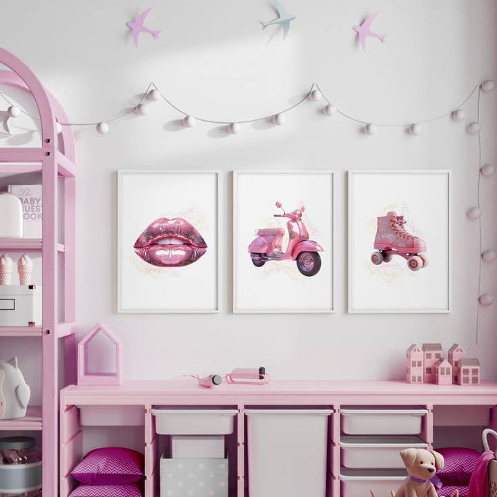 Coole Poster für das Schlafzimmer | Set aus 3 Pop-Wandkunst-Drucken für den Großhandel von About Wall Art