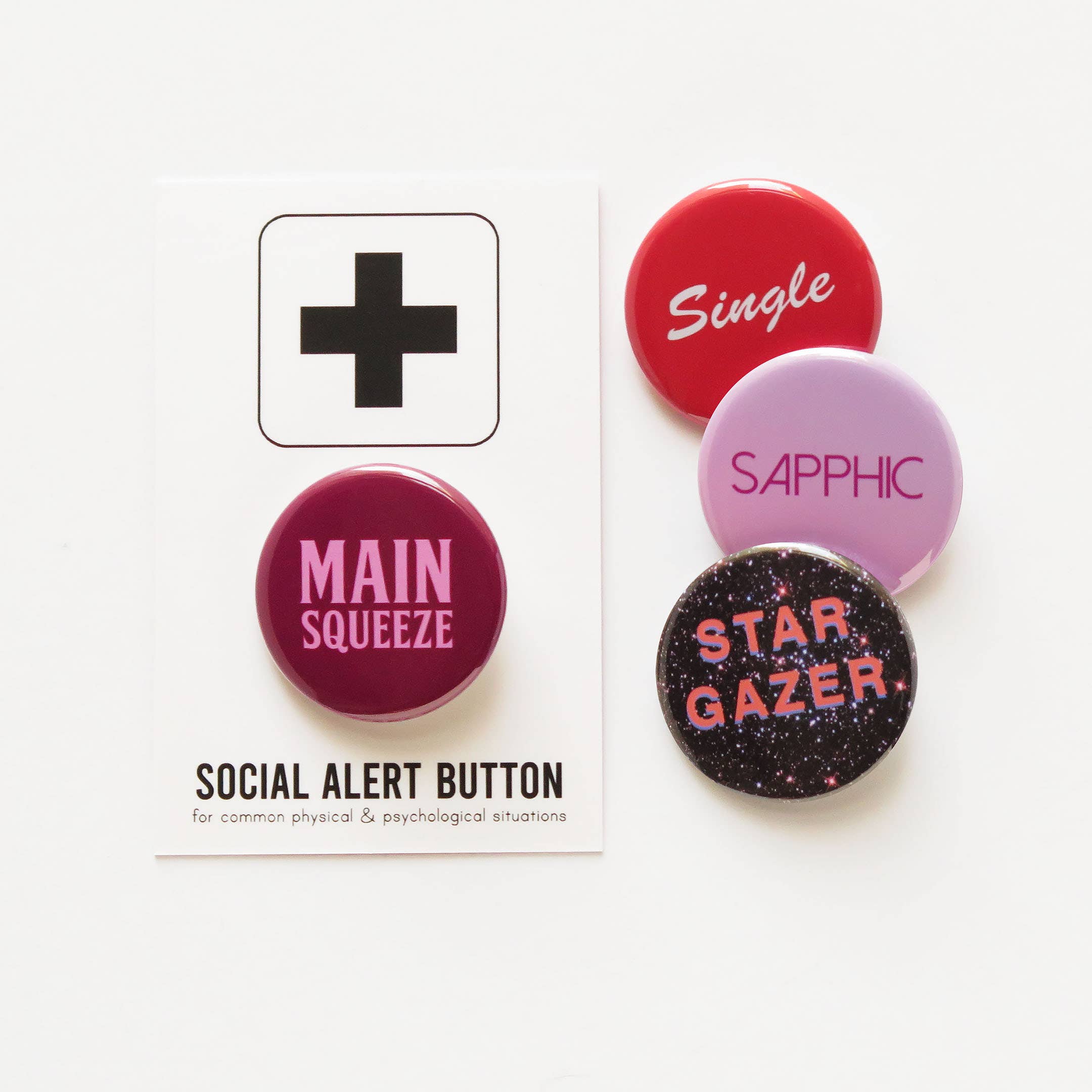 Word For Word Factory - Wholesale Lapel Pin/Button - SAPPHIC Pin Queer 1.25" Pinback Button LGBTQ Lesbian Pin4