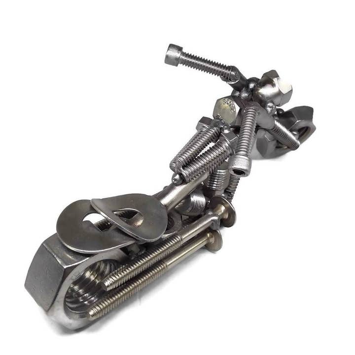 Metal Relic - Wholesale Decorative Tabletop Object - Metal Chopper Style Motorcycle5