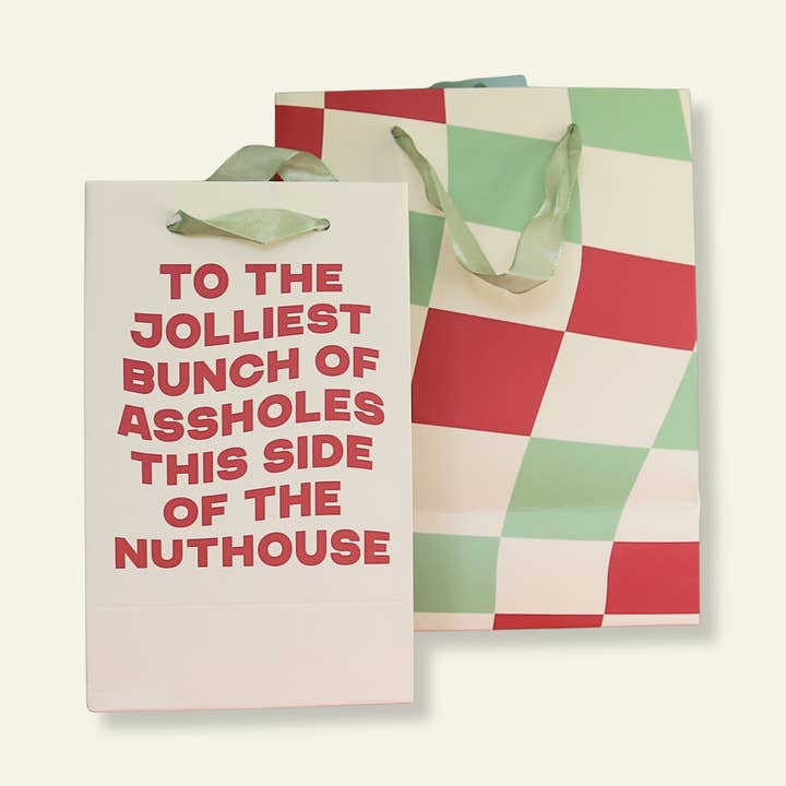La bande de connards la plus joyeuse - Sac cadeau de Noël, Sac cadeau amusant, Emballage cadeau pour la vente par That’s So Andrew