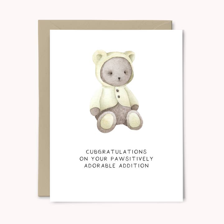 Parabéns pela sua Nova Adição Novo Cartão de Bebê por atacado de Paper Swan & Co.