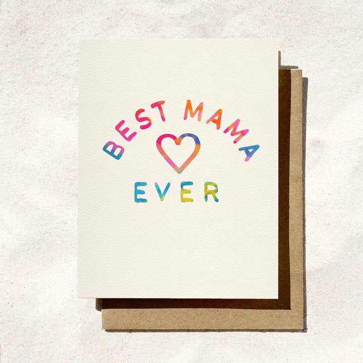 Best Mama Ever Card | New Mom Card | Simple Mom Card for wholesale by Daydream Prints