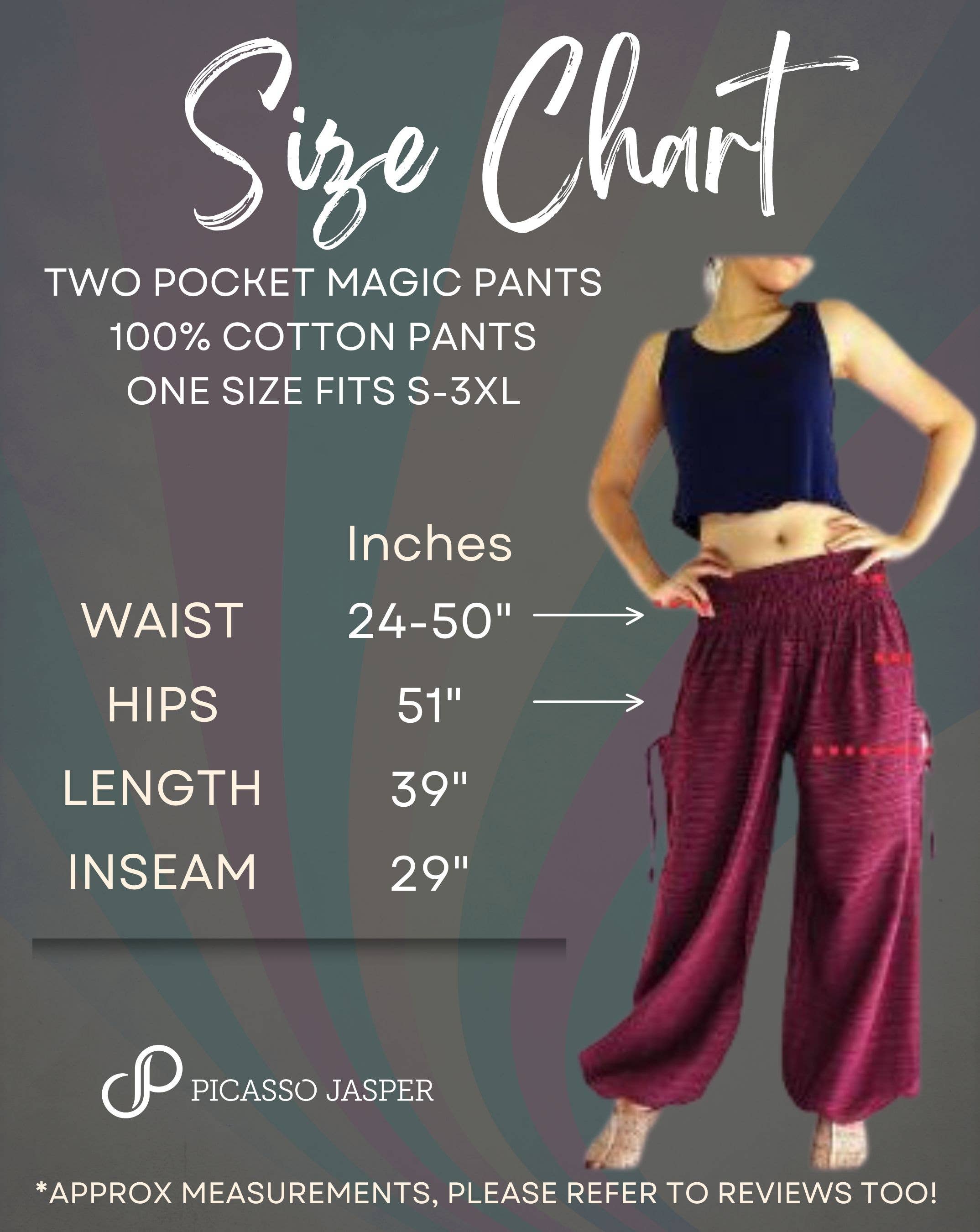 Picasso Jasper - Wholesale Pants - Women's - 100% Cotton, Two Pocket Magic Pants4
