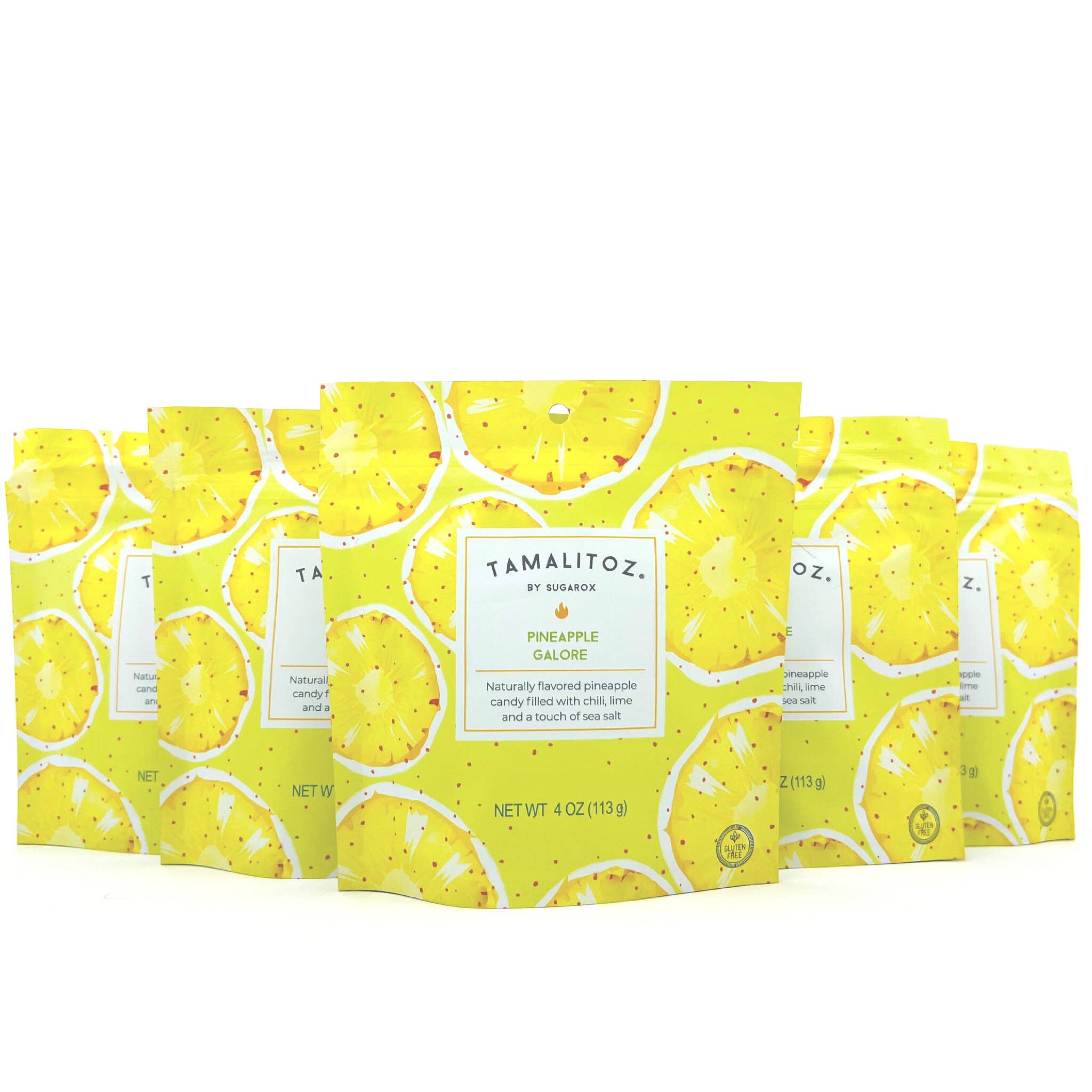 Sugarox Candy Studio LLC - Wholesale Hard Candy - PINEAPPLE GALORE TAMALITOZ CANDY 12CT7