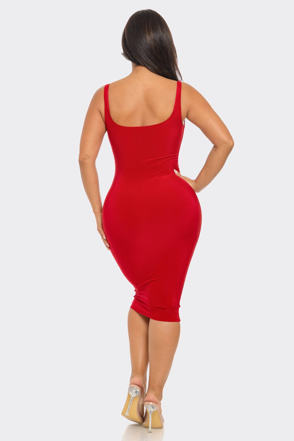 Uptown Apparel - Wholesale Dress - Women's - D11036 Tank Double Layer Midi Dress24
