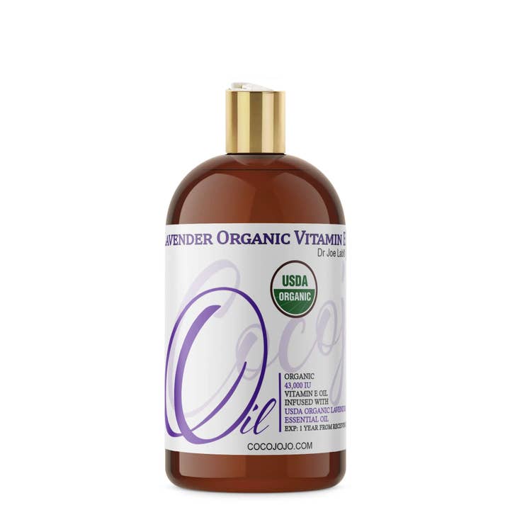 Coco jojo - Vente Huile pour le bain/corps - Mélange d'huile de vitamine E et d'huile de lavande, certifié biologique par l'USDA6