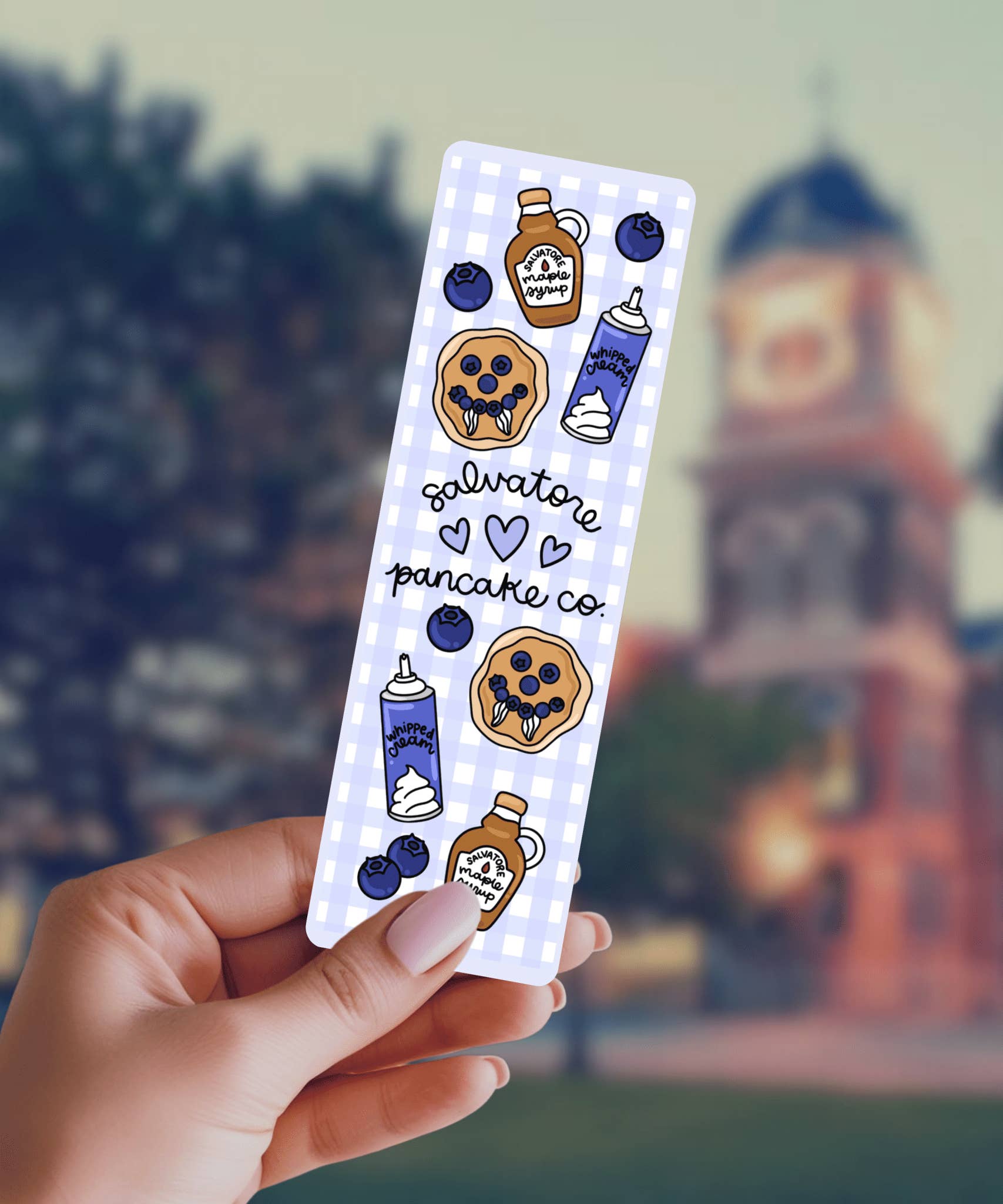 Awfullynerdy.co - Wholesale Bookmark - Salvatore Pancake Co TVD Inspired Dual-Sided Matte Cardstock Bookmark