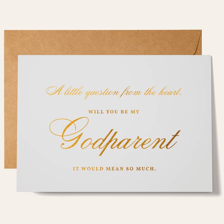 Peetouder Voorstelkaart | Goudfolie Aandenken voor wholesale door Printarelle