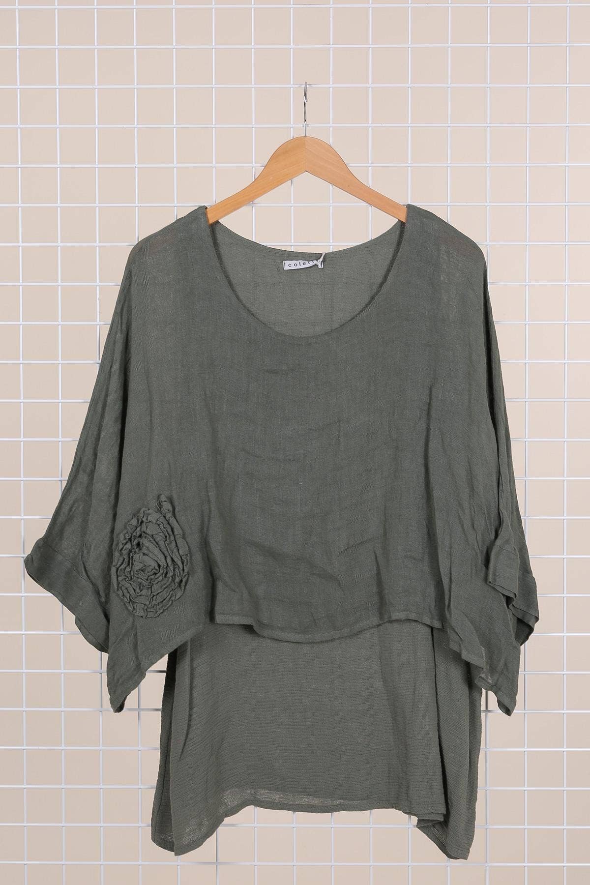 la maison des fibres naturelles - Wholesale Tunic - Women's - Linen tunic lined with cotton 87070 50% linen 50% cotton6