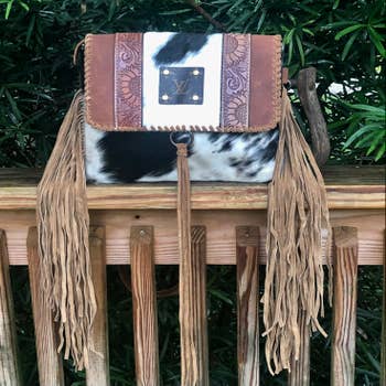 Upcycled Recycled Repurposed Louis Vuitton Stadium Clear Fringe