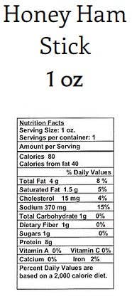 Ranch Hand Provisions - Wholesale Jerky - Honey Ham Stick2