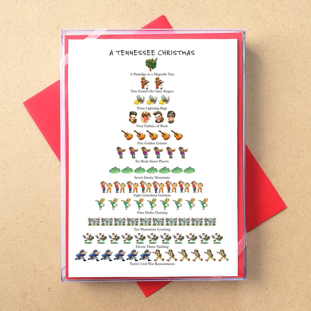 Allport Editions – Großhandel Weihnachtskarte – „Staaten: 12 Days of Christmas“ -Boxkarten — ALLE 50 BUNDESSTAATEN!29