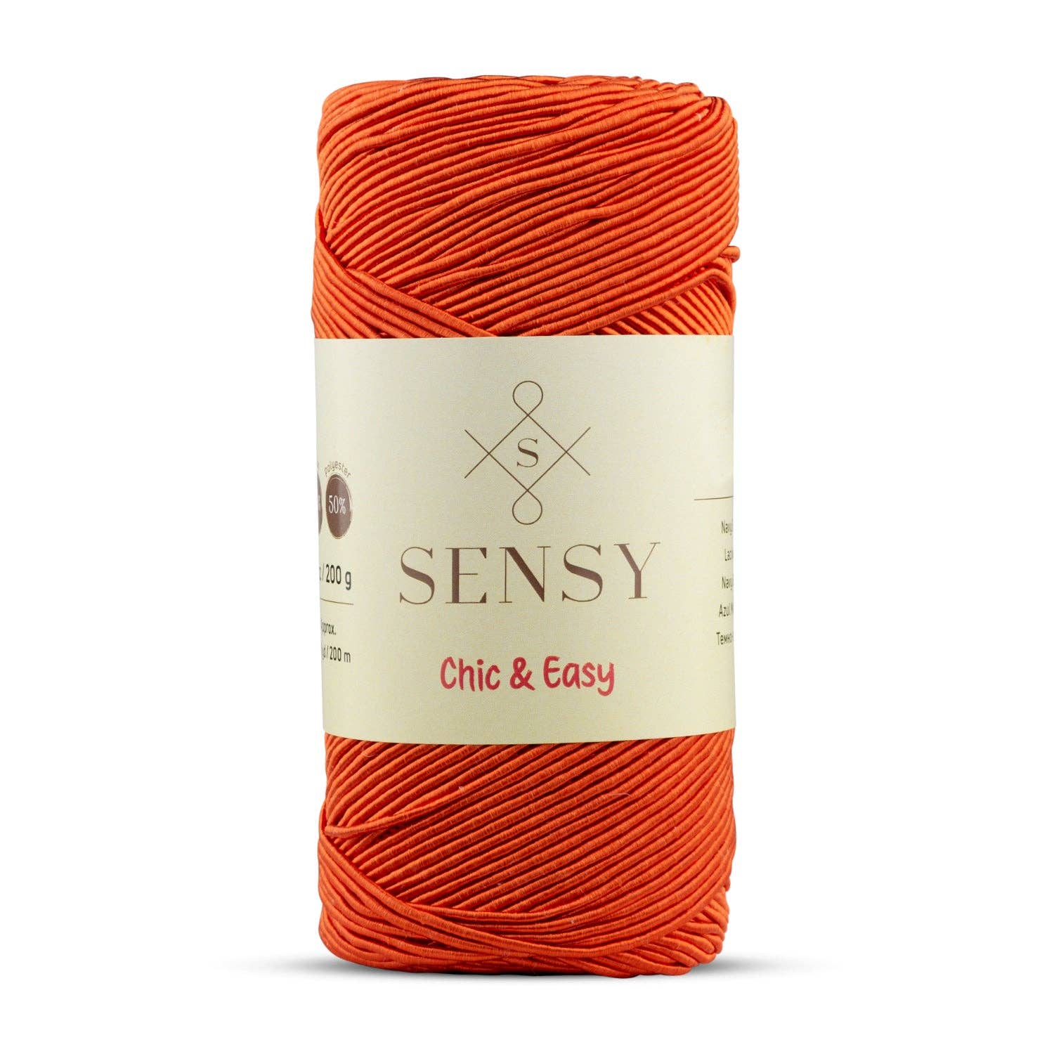 Sensy - Wholesale Yarn - Sensy Premium Chic & Easy 1.5mm 218 Yards 50% Cotton 50% Polyester Rope Crochet Bag Cord Crochet Thread2
