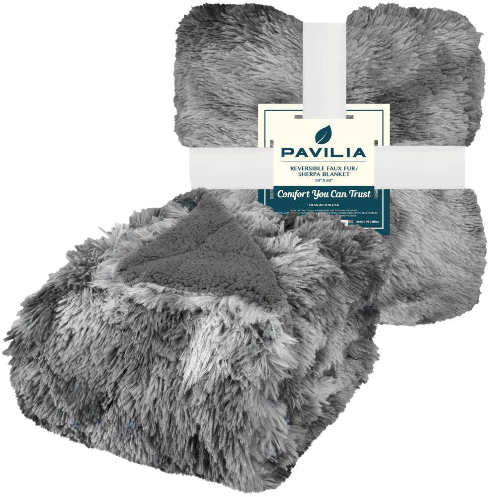 Pavilia - Wholesale Decoratiedeken - Pluche Sherpa Plaid van Imitatiebont26