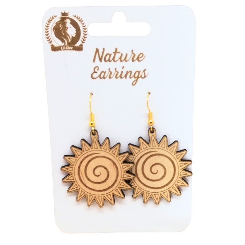 Atiladecor, Artesanato Lda - Wholesale Dangle Earrings - Nature earrings - Wooden earrings - Suns0