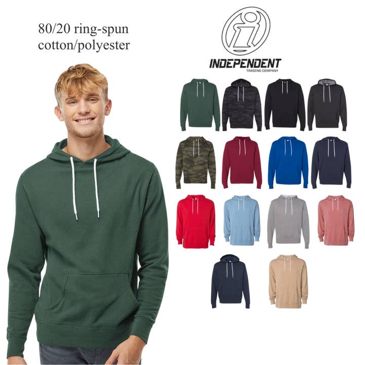 Camisola com Capuz Unissexo Leve – Mistura de Algodão Ring-Spun por atacado de MYES BULK APPAREL