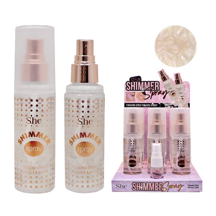 PINEAPPLE Beauty – wholesale Make-up setting spray/powder – SHE SP1065GD Gold Face & Body Shimmer Spray - 120